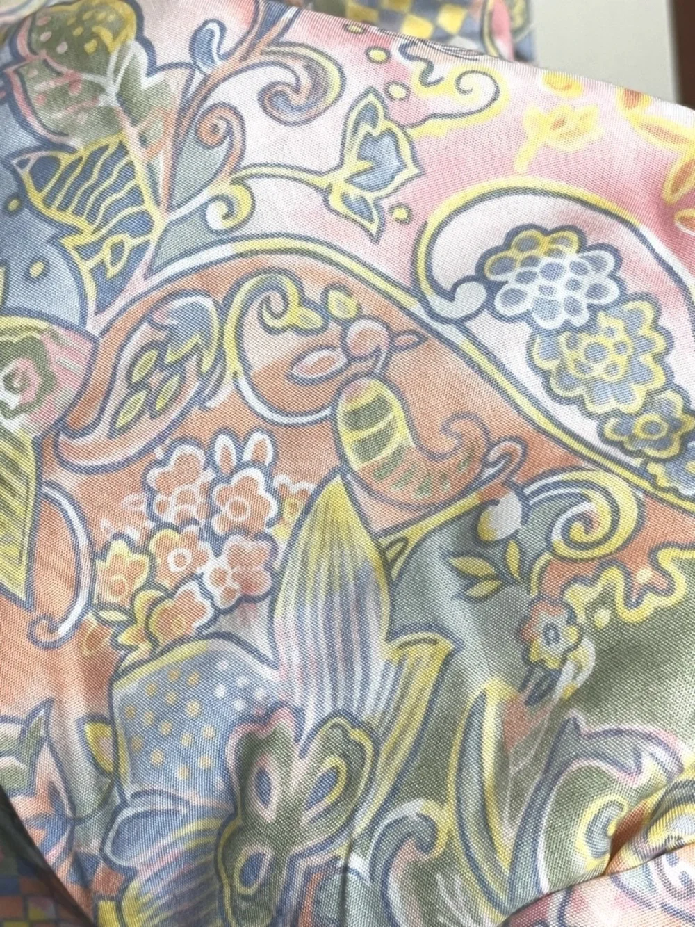 NWT Pendleton Petite (VTG 16) Waist 30 Pastel Paisley Rayon A-Line Maxi Skirt